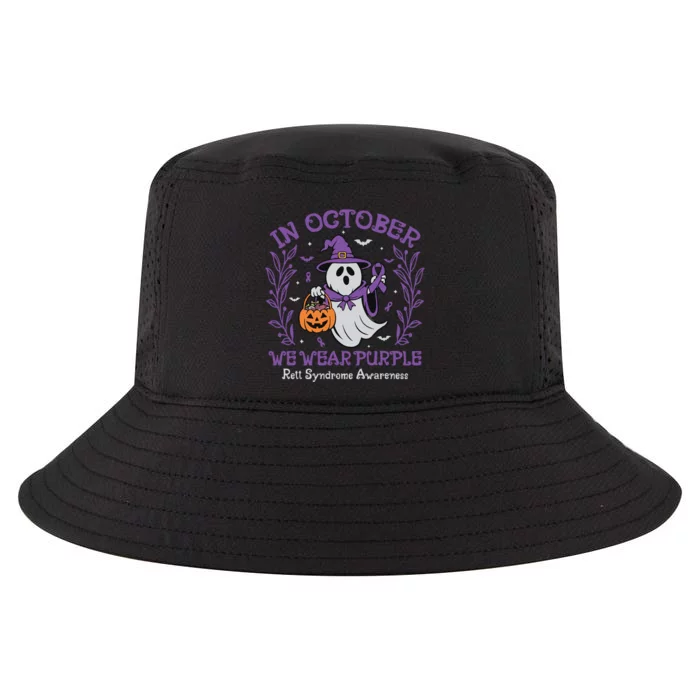 In October We Wear Purple Rett Syndrome Awareness Halloween Cool Comfort Performance Bucket Hat