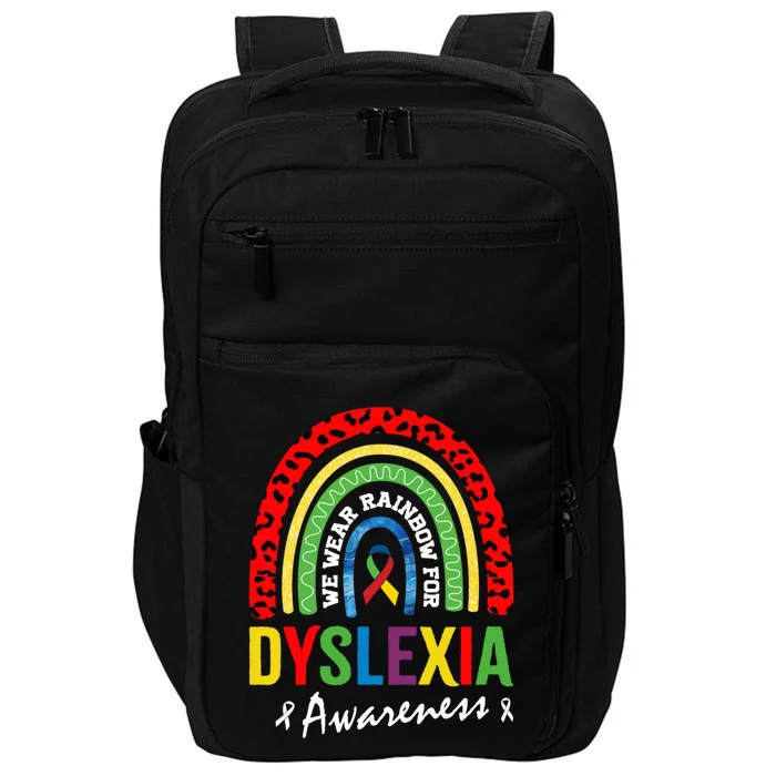 In October We Wear Retro For Dyslexia Awareness Gift Impact Tech Backpack