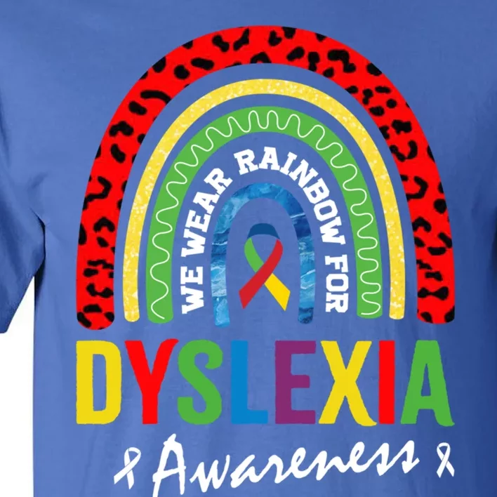 In October We Wear Retro For Dyslexia Awareness Gift Tall T-Shirt