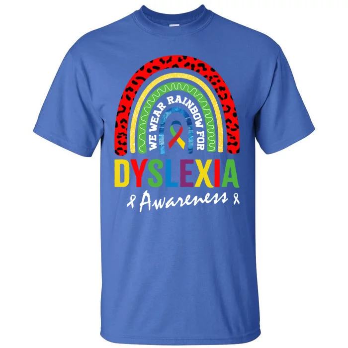 In October We Wear Retro For Dyslexia Awareness Gift Tall T-Shirt