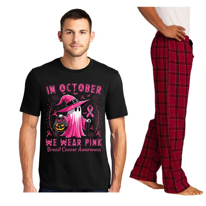 In October We Wear Pin.K Breast Cancer Awareness Halloween Pajama Set