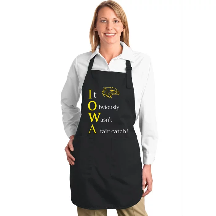 It Obviously Wasn't a Fair Catch Birding Humor Quote Full-Length Apron With Pocket