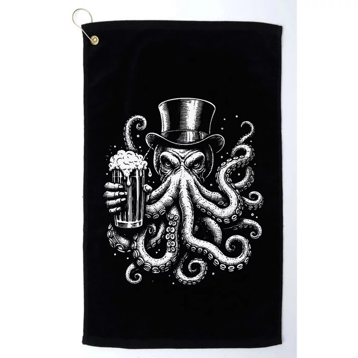 Irish Octopus With Beer Ireland Platinum Collection Golf Towel