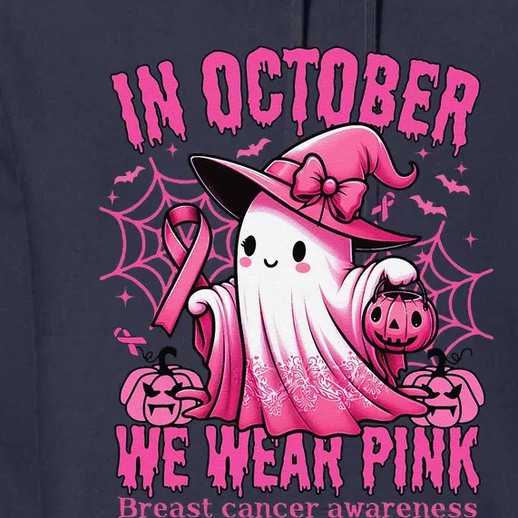 In October We Wear Pin.K Breast Cancer Awareness Month Premium Hoodie