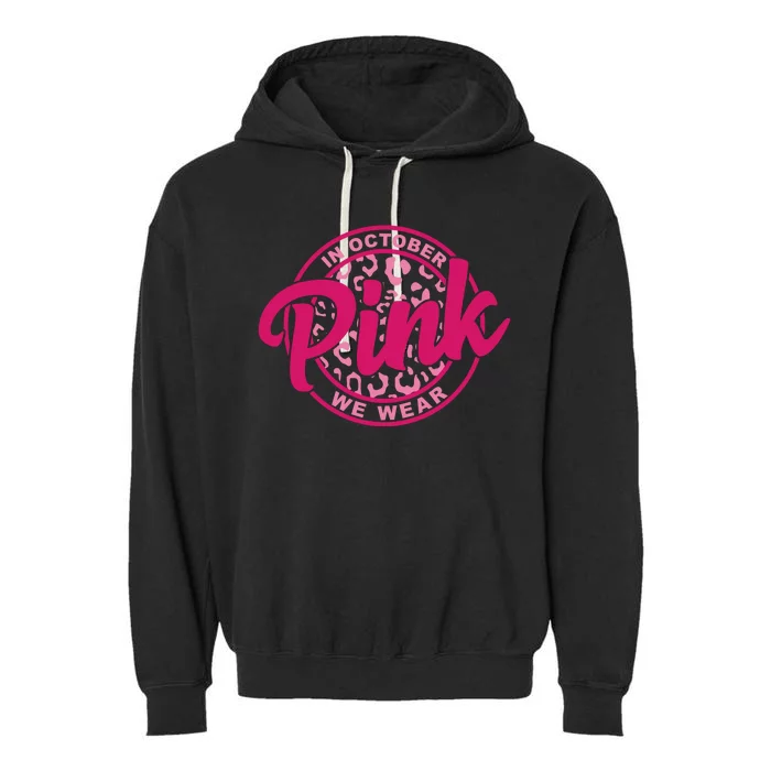 In October We Wear Pink Garment-Dyed Fleece Hoodie