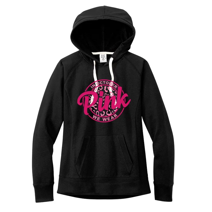 In October We Wear Pink Women's Fleece Hoodie