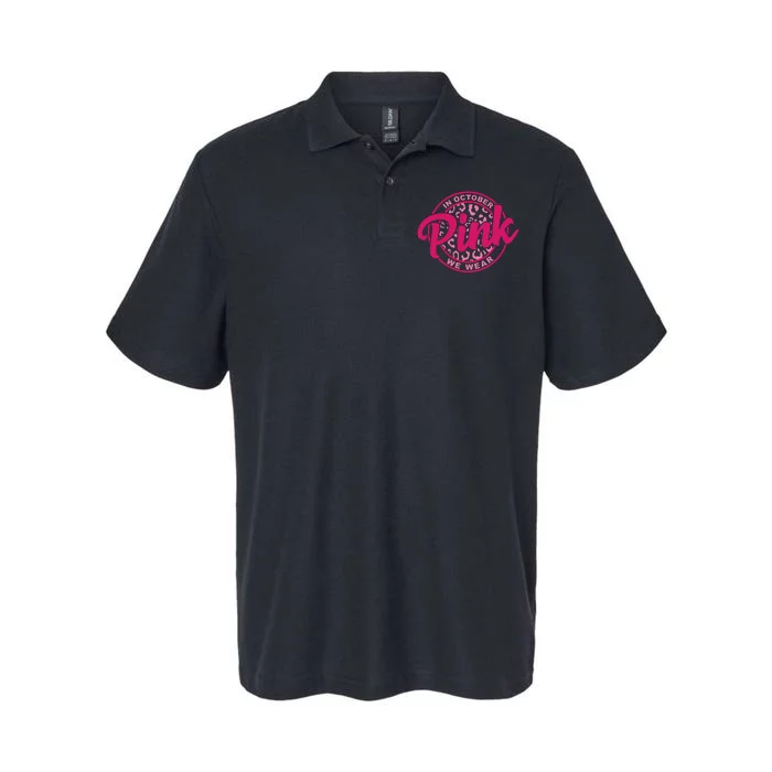 In October We Wear Pink Softstyle Adult Sport Polo