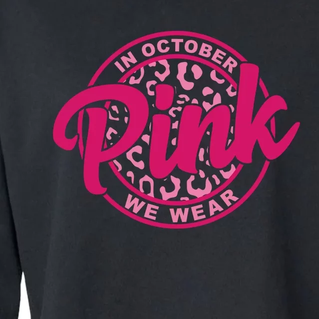 In October We Wear Pink Cropped Pullover Crew