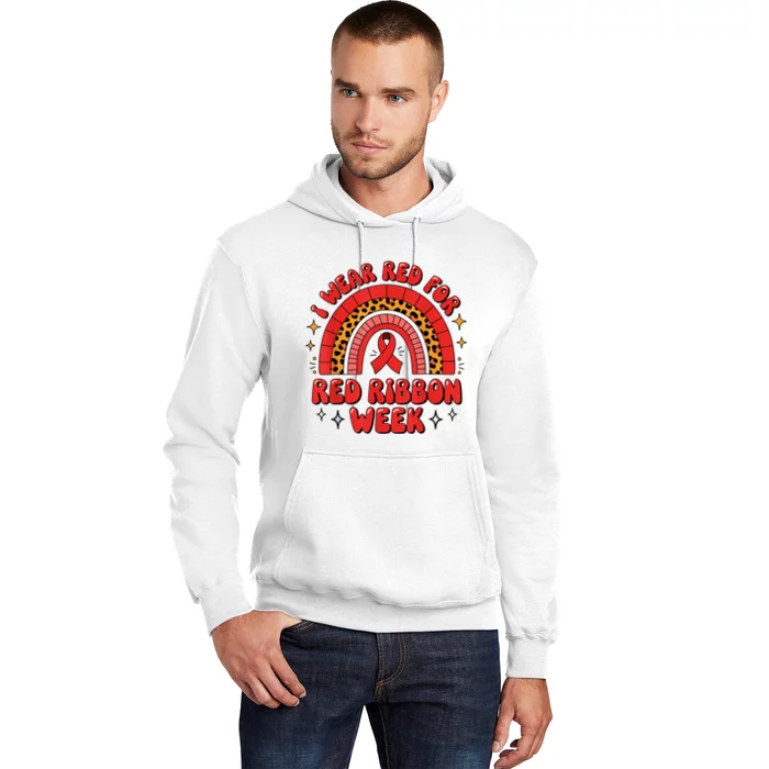 In October We Wear Red Ribbon Week Awareness Drugfree Hoodie