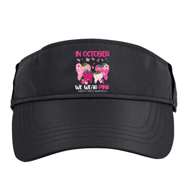 In October We Wear Breast Cancer Awareness Dental Adult Drive Performance Visor