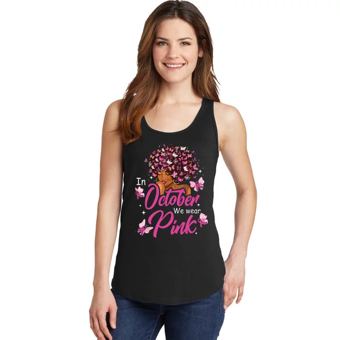 In October We Wear Pink African American Costume Ladies Essential Tank