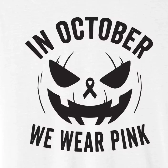 In October We Wear Pink Breast Cancer Halloween ChromaSoft Performance T-Shirt