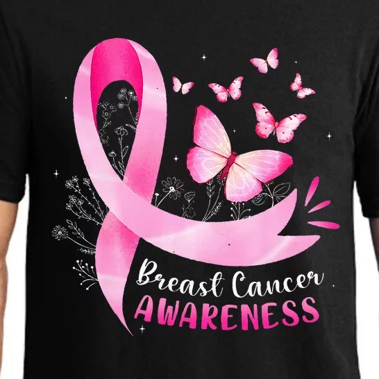 In October We Wear Breast Cancer Awareness Pajama Set