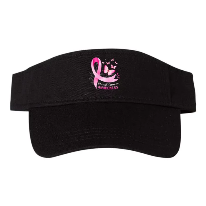 In October We Wear Breast Cancer Awareness Valucap Bio-Washed Visor