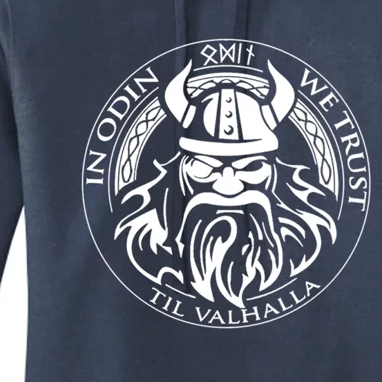 In Odin We Trust Till Valhalla Viking Norse God Gift Women's Pullover Hoodie