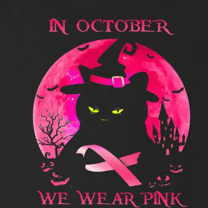 In October We Wear Pink Pumpkin Breast Cancer Awareness Toddler Long Sleeve Shirt