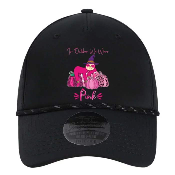 In October We Wear Pink Sloth Breast Cancer Awareness Performance The Dyno Cap