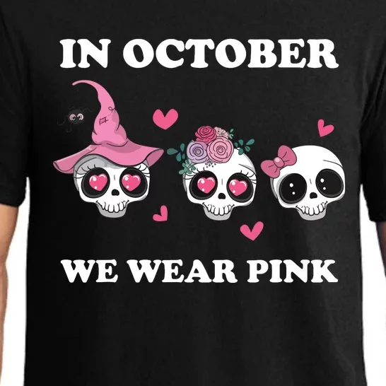 In October We Wear Pink Sugar Skull Pajama Set