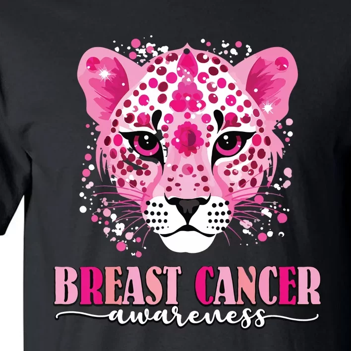 In October We Wear Pink Cute Little Lion Breast Cancer Tall T-Shirt