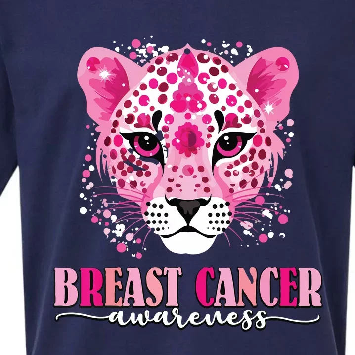 In October We Wear Pink Cute Little Lion Breast Cancer Sueded Cloud Jersey T-Shirt