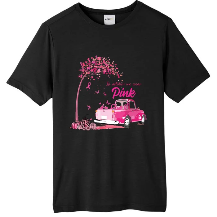 In October We Wear Pink Truck Breast Cancer Awareness Gifts ChromaSoft Performance T-Shirt