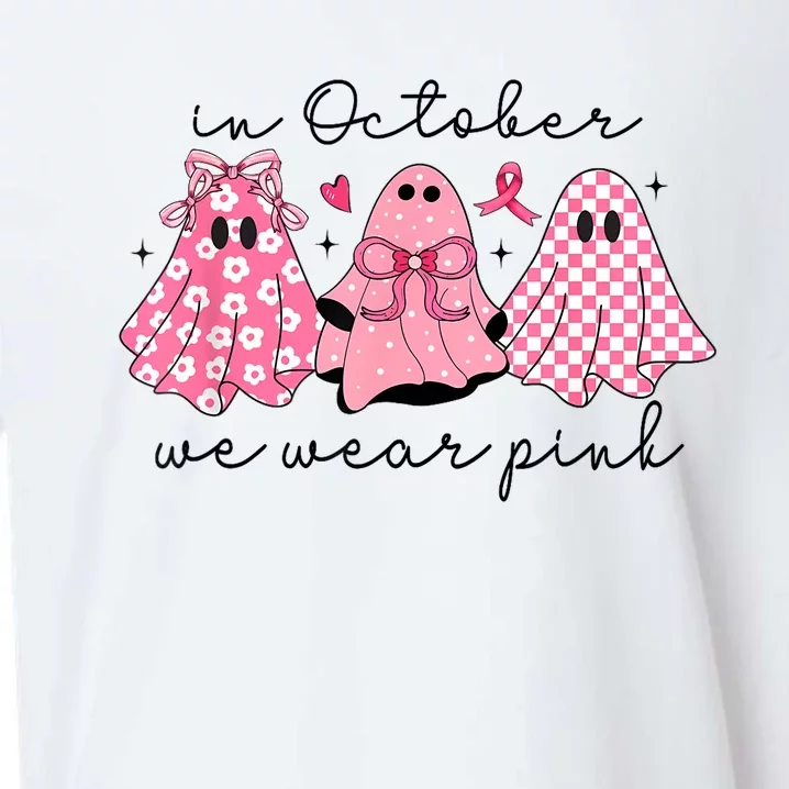 In October We Wear Cute Ghost Women Sueded Cloud Jersey T-Shirt