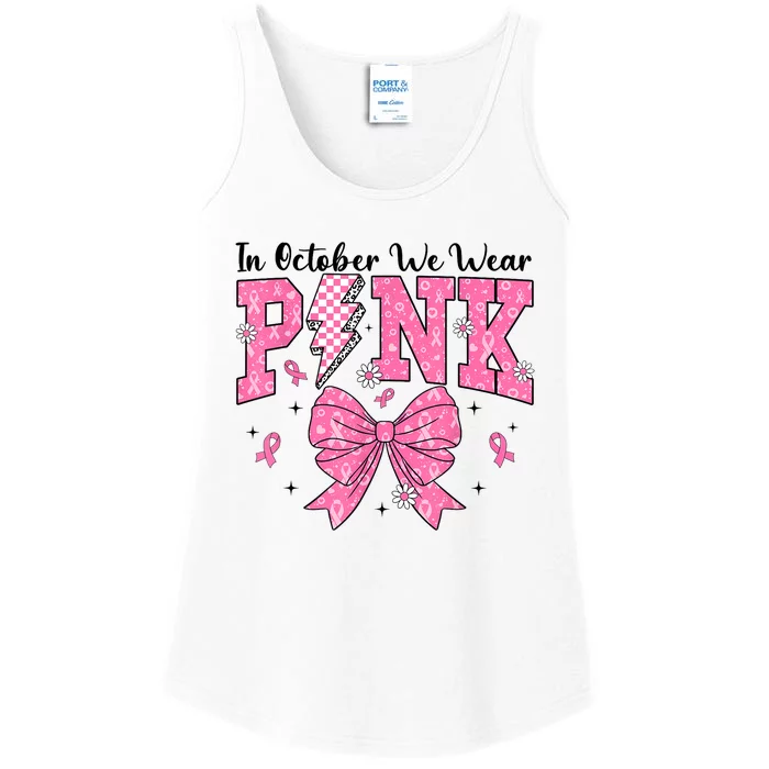 In October We Wear Gift Ladies Essential Tank