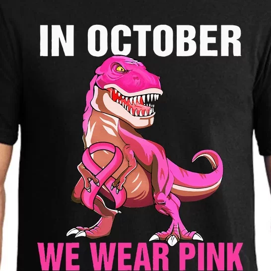 In October We Wear Pink Breast Cancer Awareness Pajama Set