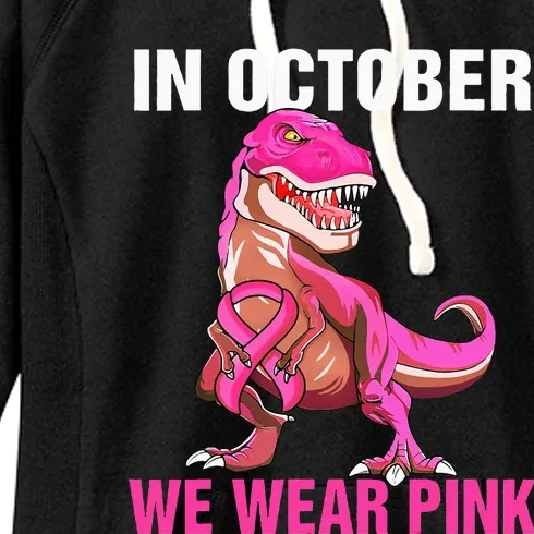 In October We Wear Pink Breast Cancer Awareness Women's Fleece Hoodie