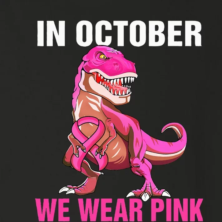 In October We Wear Pink Breast Cancer Awareness Toddler Long Sleeve Shirt