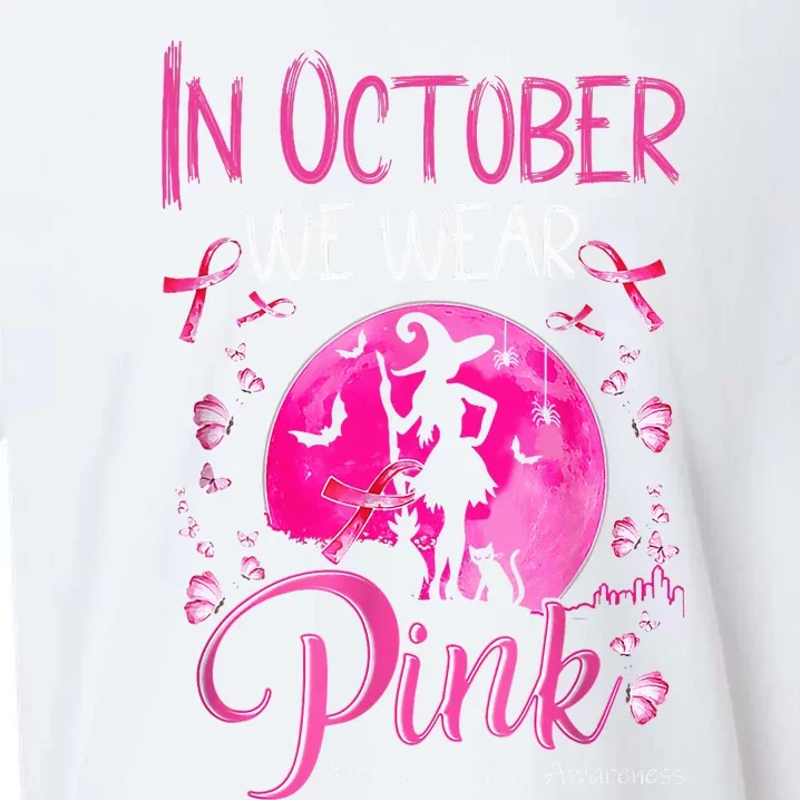 In October We Wear Pink Pumpkin Breast Cancer Awareness Cute Sueded Cloud Jersey T-Shirt