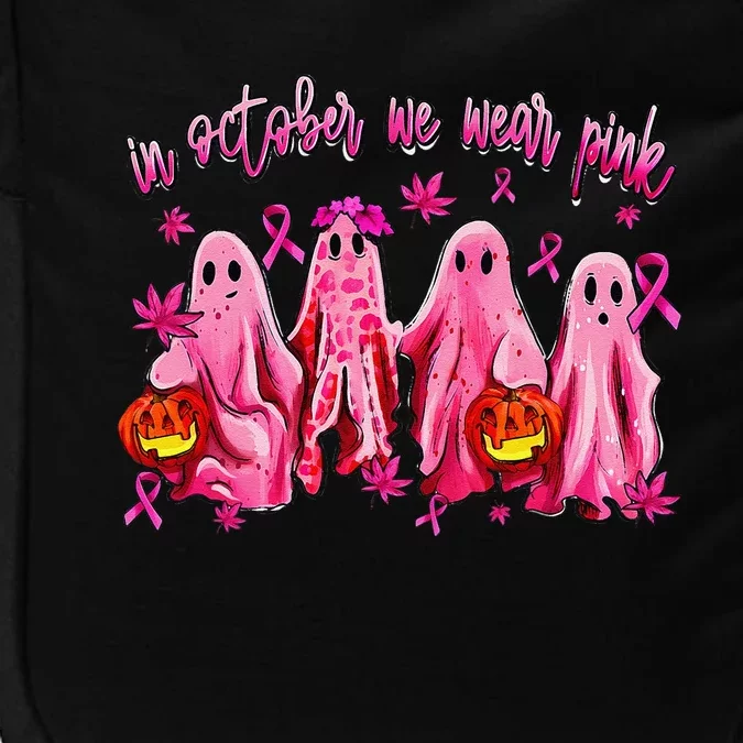 In October We Wear Pin.K Breast Cancer Awareness Halloween Impact Tech Backpack