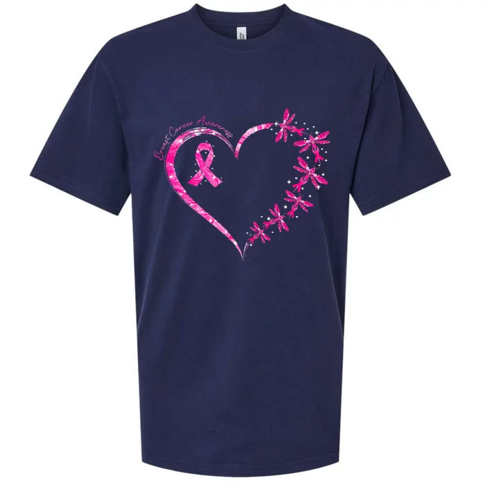 In October We Wear Pink Breast Cancer Awareness Dragonfly Sueded Cloud Jersey T-Shirt