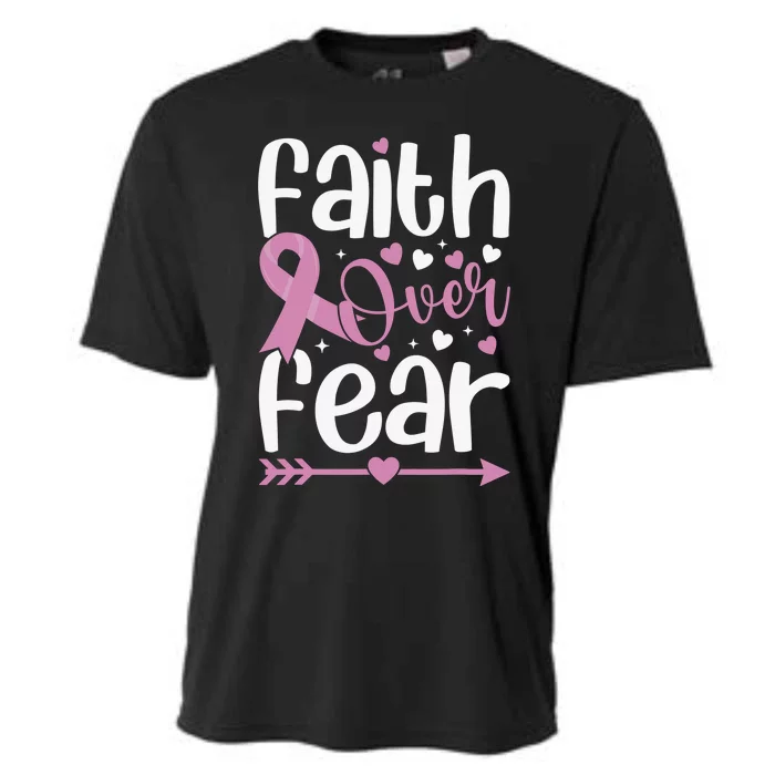 In October We Wear Pink Christian Breast Cancer Awareness Cooling Performance Crew T-Shirt