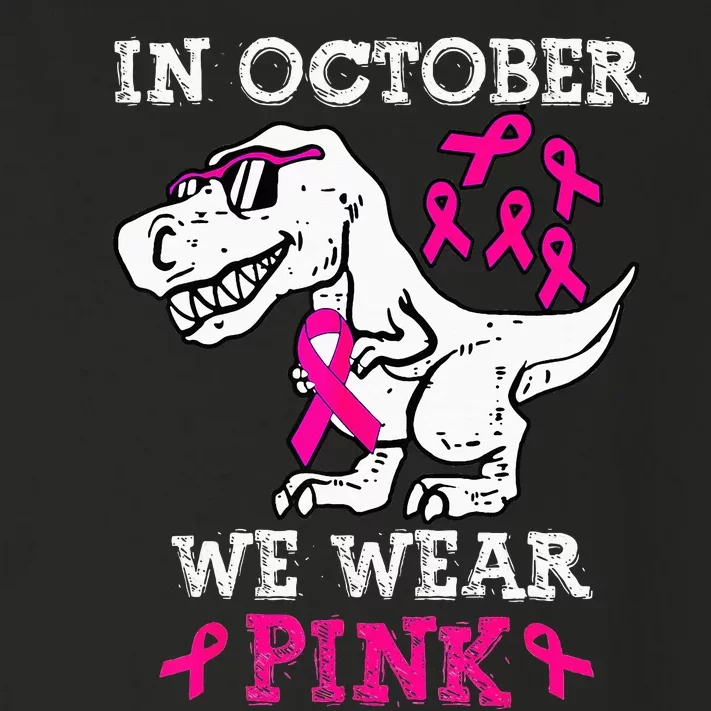 In October We Wear P.I.N.K Breast Cancer Awareness Toddler Long Sleeve Shirt