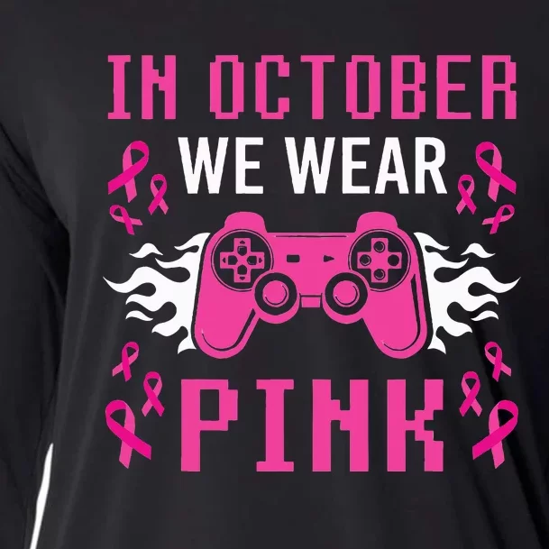 In October We Wear P.I.N.K Breast Cancer Gaming Cooling Performance Long Sleeve Crew