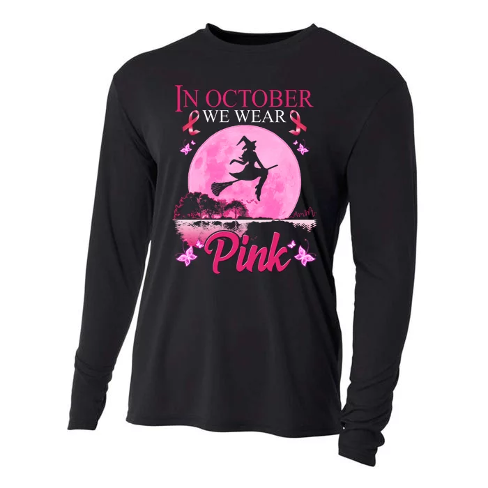 In October We Wear Pink Halloween Breast Cancer Cooling Performance Long Sleeve Crew