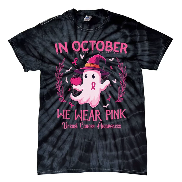 In October We Wear Pin.K Breast Cancer Awareness Women Tie-Dye T-Shirt