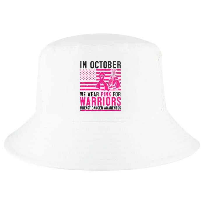 In October Wear Pink Support Warrior Awareness Breast Cancer Cool Comfort Performance Bucket Hat