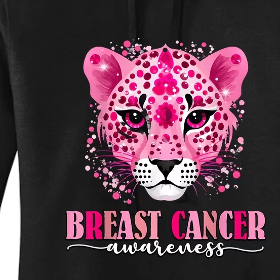 In October We Wear Pink Cute Little Lion Breast Cancer Women's Pullover Hoodie