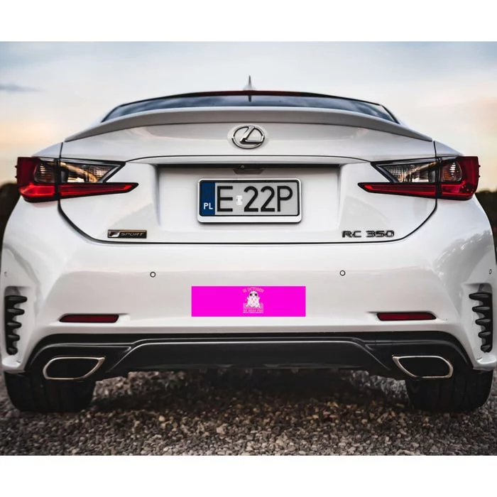 In October We Wear Pink Breast Cancer Awareness Halloween Pink Ghost Bumper Sticker