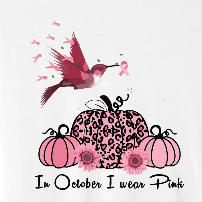 In October We Wear Pink Hummingbird Breast Cancer Awareness ChromaSoft Performance T-Shirt