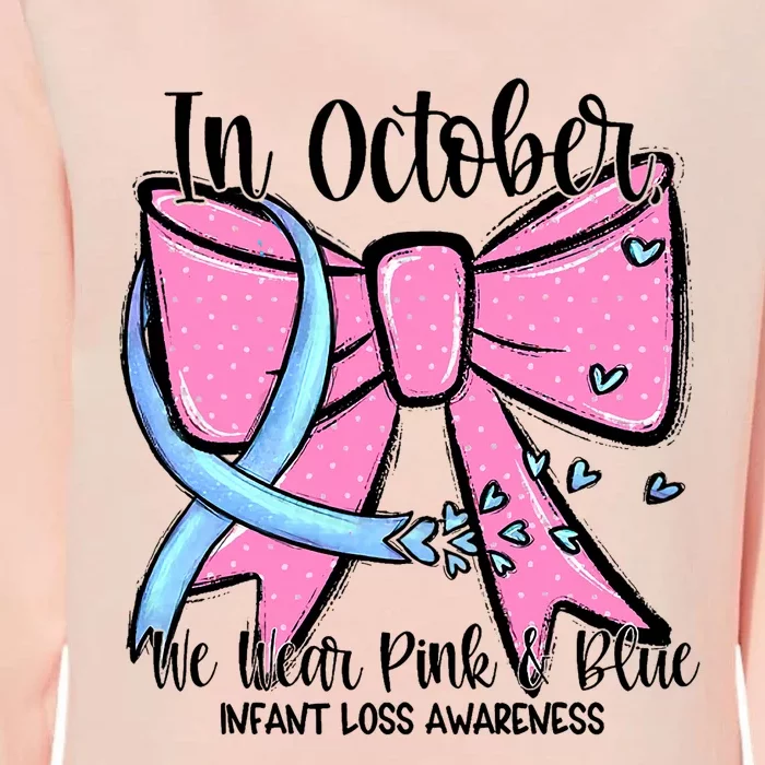 In October We Wear Blue Pregnancy Infant Loss Awareness Womens California Wash Sweatshirt