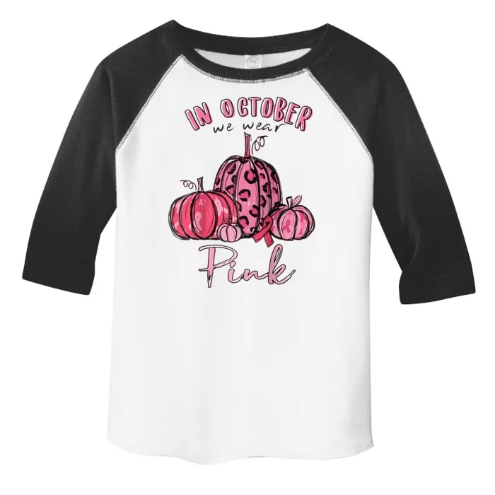 In October We Wear Pink Toddler Fine Jersey T-Shirt