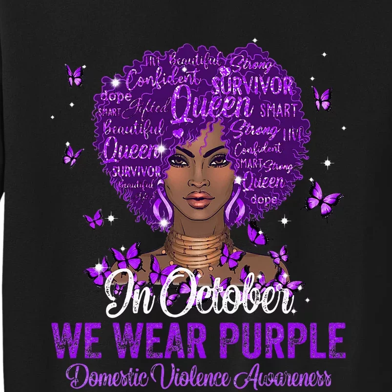 In October We Wear Purple Domestic Violence Sweatshirt