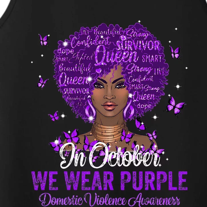 In October We Wear Purple Domestic Violence Performance Tank