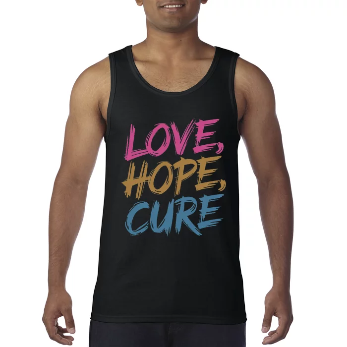 In October We Wear Love Hope Cure Breast Cancer Tank Top