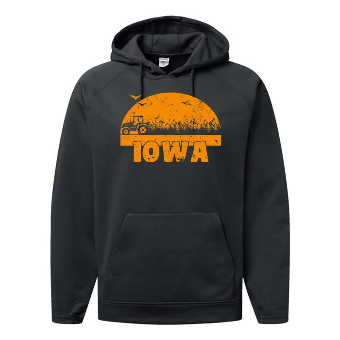 Iowa Farmers Tractor Performance Fleece Hoodie