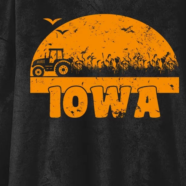 Iowa Farmers Tractor Hooded Wearable Blanket