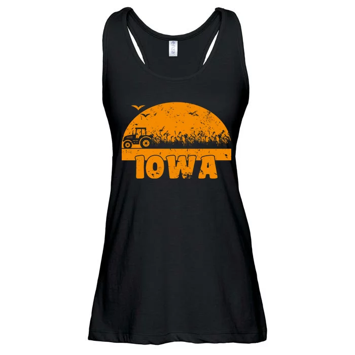 Iowa Farmers Tractor Ladies Essential Flowy Tank